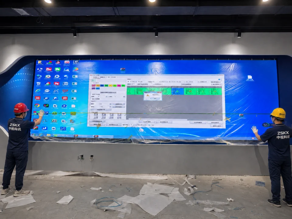 LED显示屏工程现场安装与调试